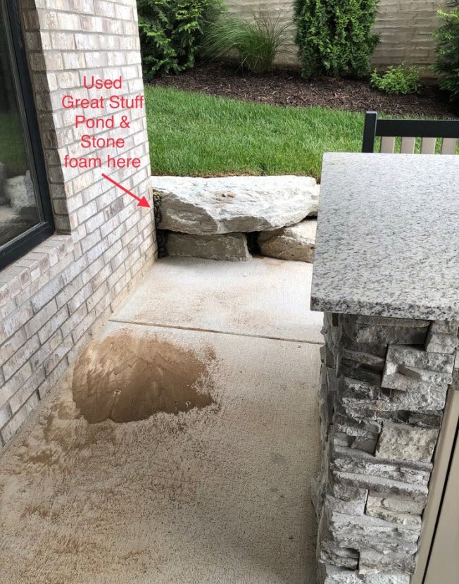 How to prevent muddy runoff on back patio?